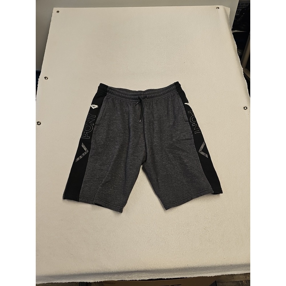 Pony Shorts Boys XL Gray Black Basketball Gym Shorts  Pockets Athletic